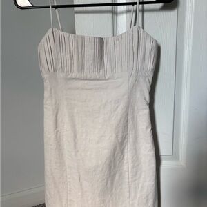 Maeve Strapless Cream Dress